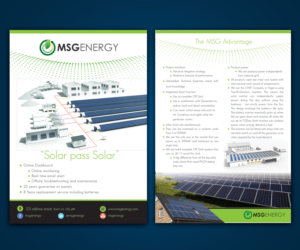 Show Stopping Flyer for a Start Up Renewable Company | Diseño de Flyer por falcon.wings