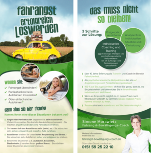 Driving-coach/trainer who wants to inform about the offer and how I can help people to drive more re | Design de Flyer par Marketing Wings