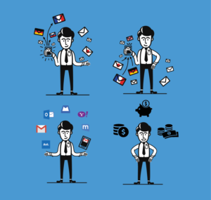 4 Onboarding illustrations for an APP | Design Illustration par Oliver  Balard