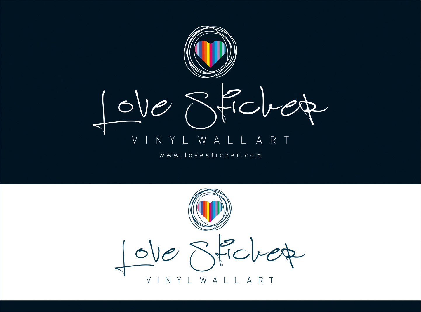 Logo Design by nikkiblue for LoveSticker Wall Art & Decals | Design: #13288409
