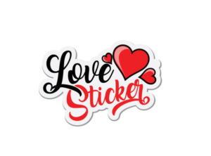 Logo Design by usamaatiq7865 for LoveSticker Wall Art & Decals | Design: #13294987