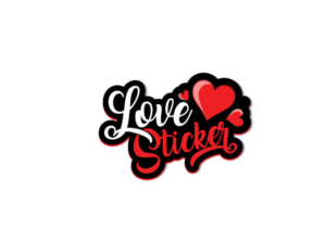 Logo Design by usamaatiq7865 for LoveSticker Wall Art & Decals | Design: #13294990