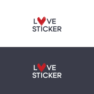 Logo Design by P6 for LoveSticker Wall Art & Decals | Design: #13260933