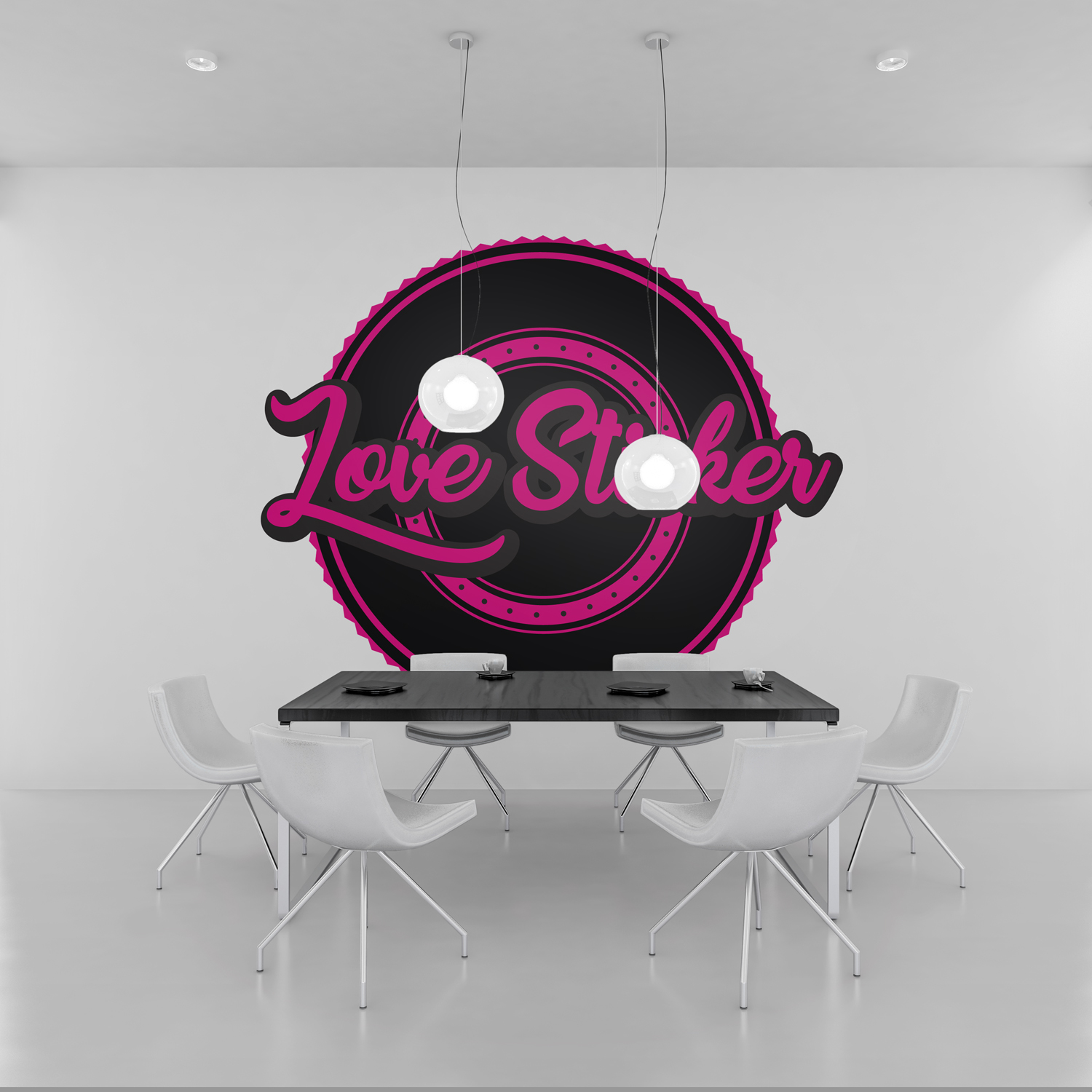Logo Design by SimplyBe for LoveSticker Wall Art & Decals | Design #13172448