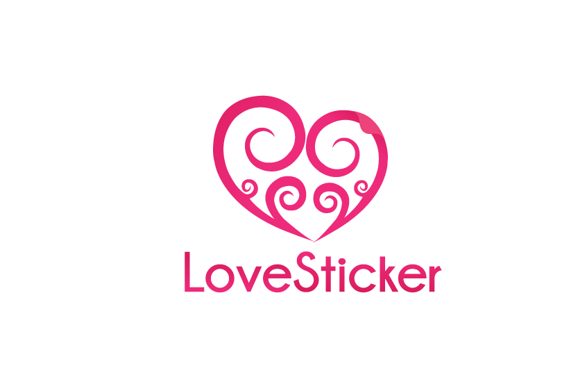 Logo Design by Turn Digital for LoveSticker Wall Art & Decals | Design #13177555