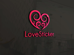 Logo Design by Turn Digital for LoveSticker Wall Art & Decals | Design: #13177556