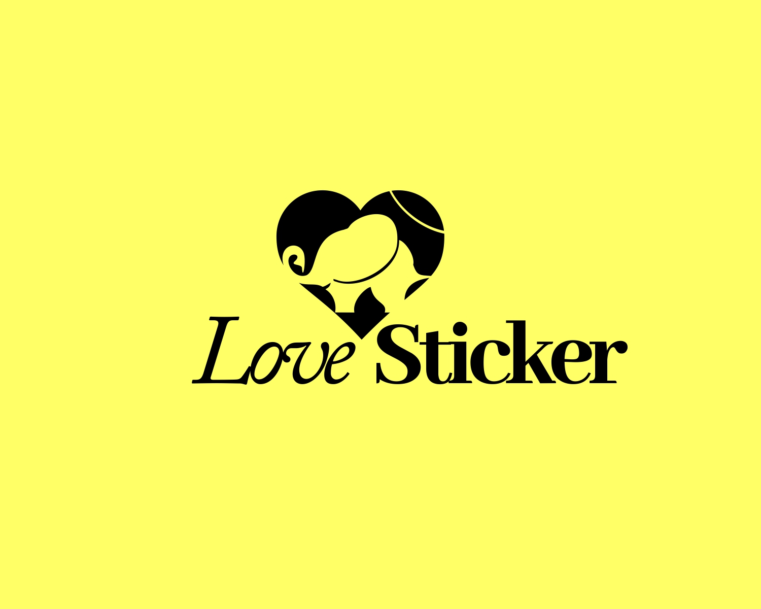 Logo Design by angelcolmenares3 for LoveSticker Wall Art & Decals | Design #13172906