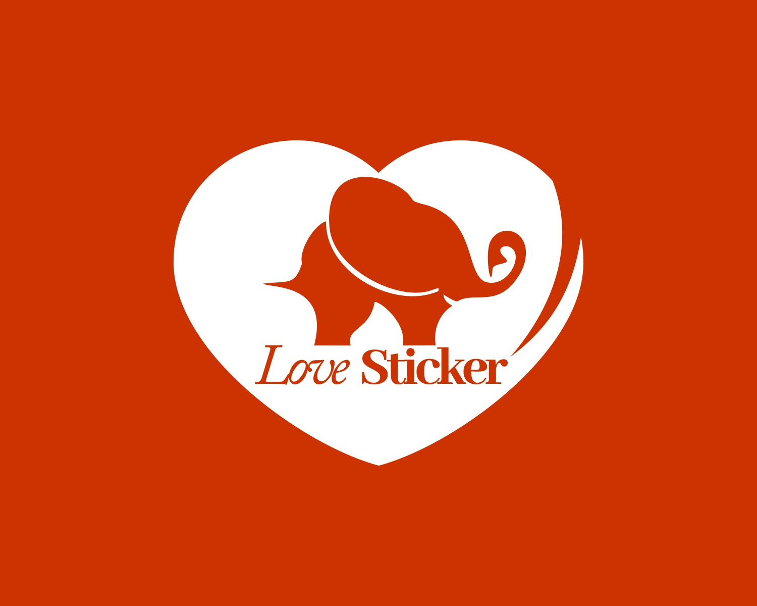 Logo Design by angelcolmenares3 for LoveSticker Wall Art & Decals | Design #13172907