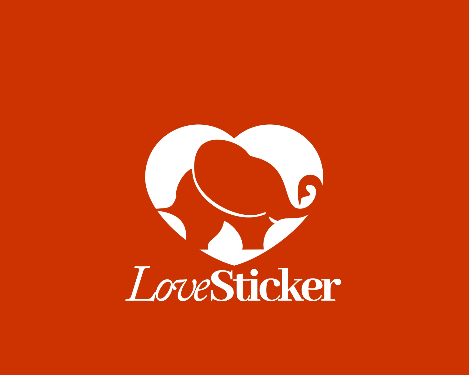 Logo Design by angelcolmenares3 for LoveSticker Wall Art & Decals | Design #13172908