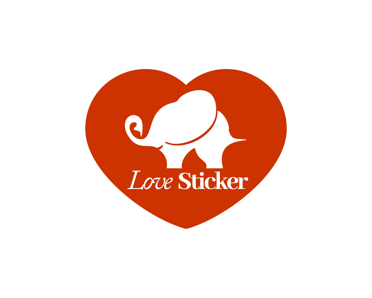 Logo Design by angelcolmenares3 for LoveSticker Wall Art & Decals | Design #13172909