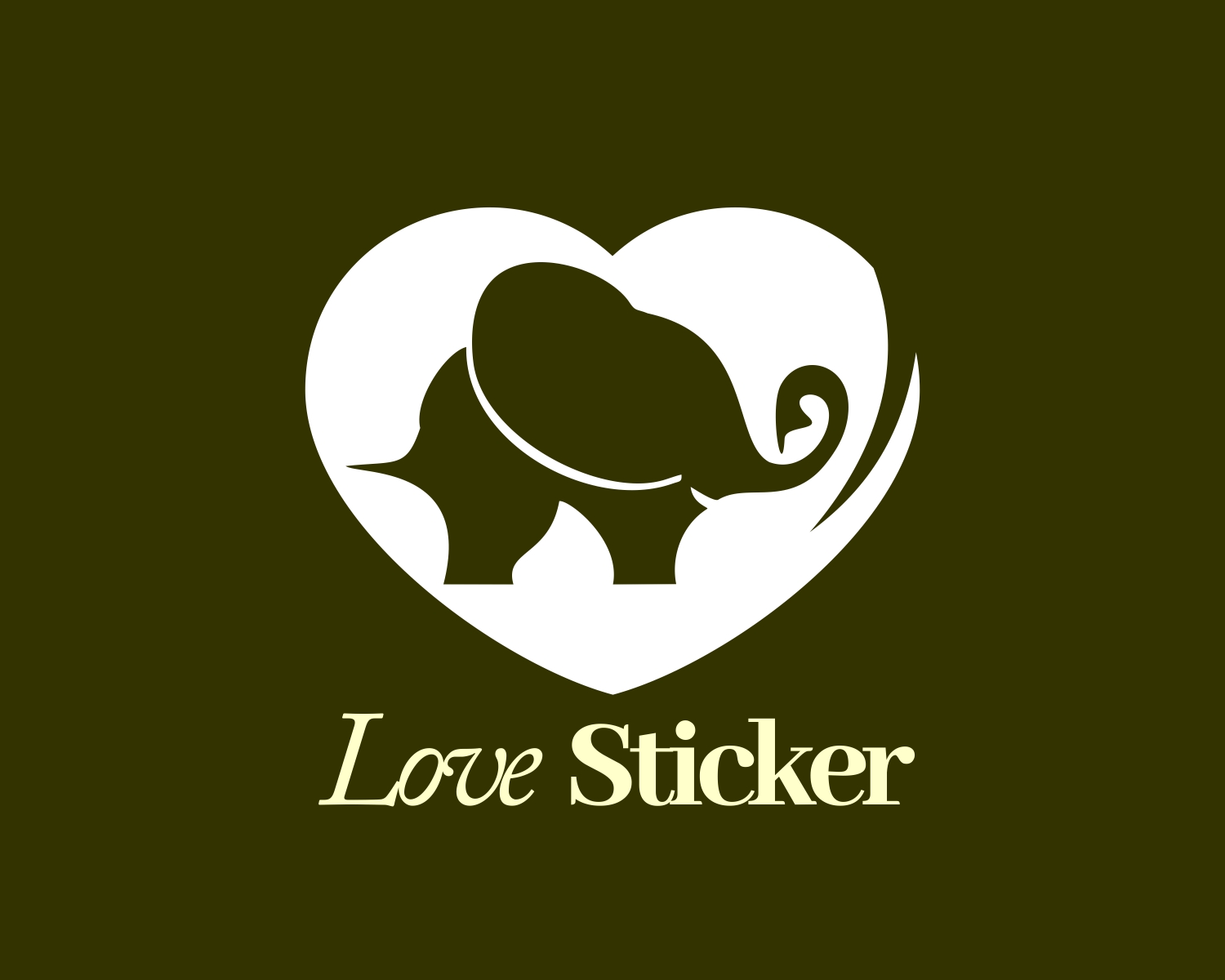 Logo Design by angelcolmenares3 for LoveSticker Wall Art & Decals | Design #13172916