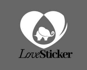 Logo Design by angelcolmenares3 for LoveSticker Wall Art & Decals | Design: #13172917