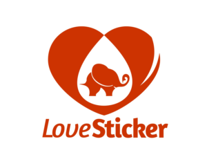 Logo Design by angelcolmenares3 for LoveSticker Wall Art & Decals | Design: #13172918