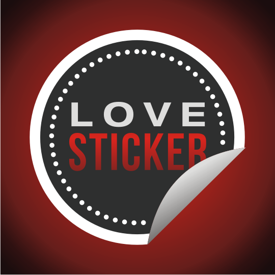 Logo Design by atifamin24 for LoveSticker Wall Art & Decals | Design #13237532