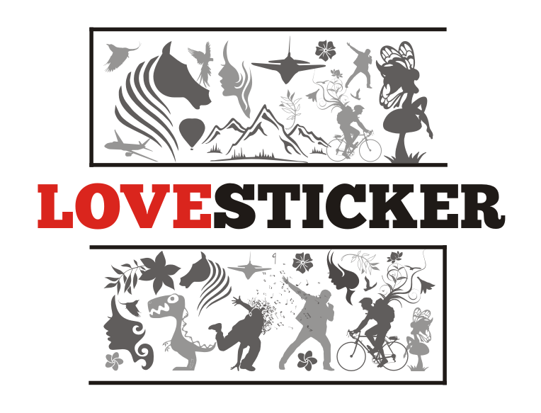 Logo Design by atifamin24 for LoveSticker Wall Art & Decals | Design #13237534