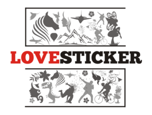 Logo Design by atifamin24 for LoveSticker Wall Art & Decals | Design: #13237534