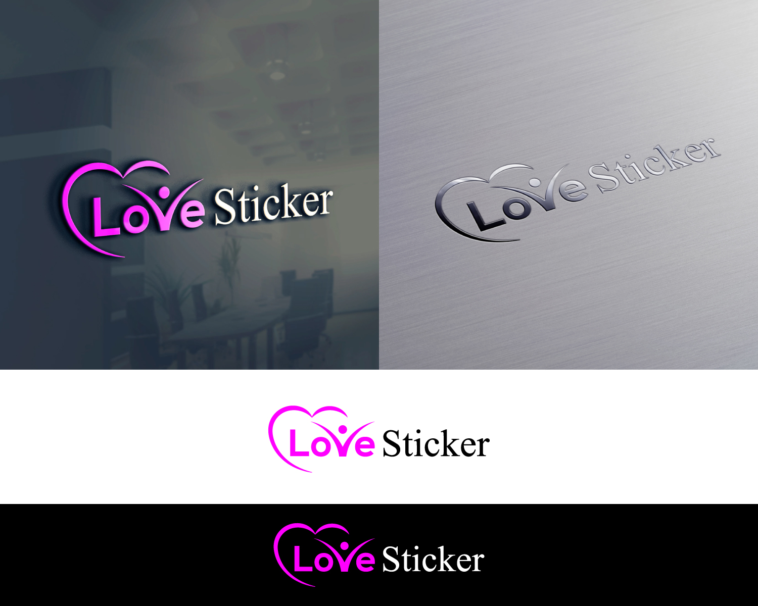 Logo Design by MAWBM for LoveSticker Wall Art & Decals | Design #13184523