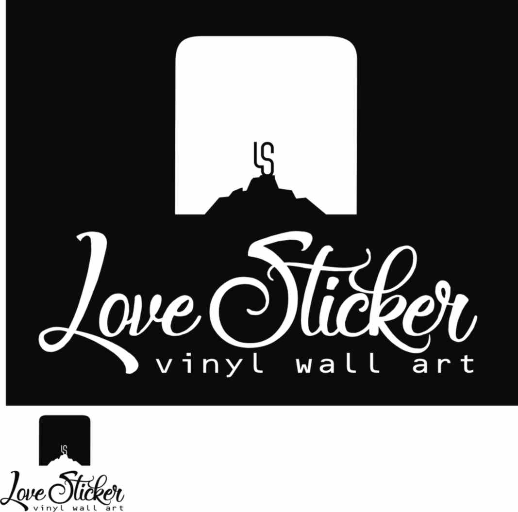 Logo Design by mbahne.alim6 for LoveSticker Wall Art & Decals | Design #13189072