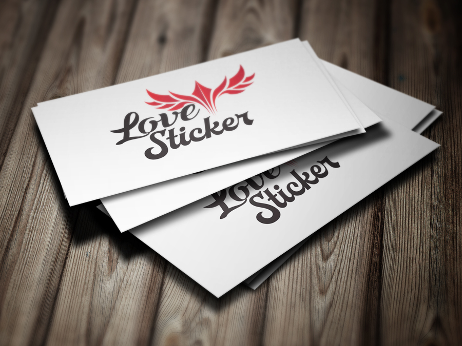Logo Design by shachibelani for LoveSticker Wall Art & Decals | Design #13178057
