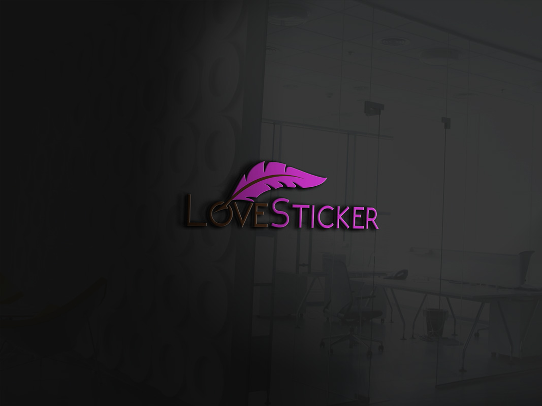 Logo Design by artsowrav421 for LoveSticker Wall Art & Decals | Design #13174910