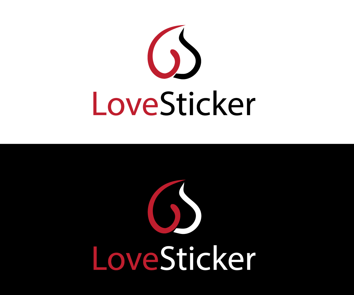 Logo Design by johnnyblackman for LoveSticker Wall Art & Decals | Design #13181316