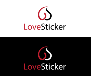 Logo Design by johnnyblackman for LoveSticker Wall Art & Decals | Design: #13181316