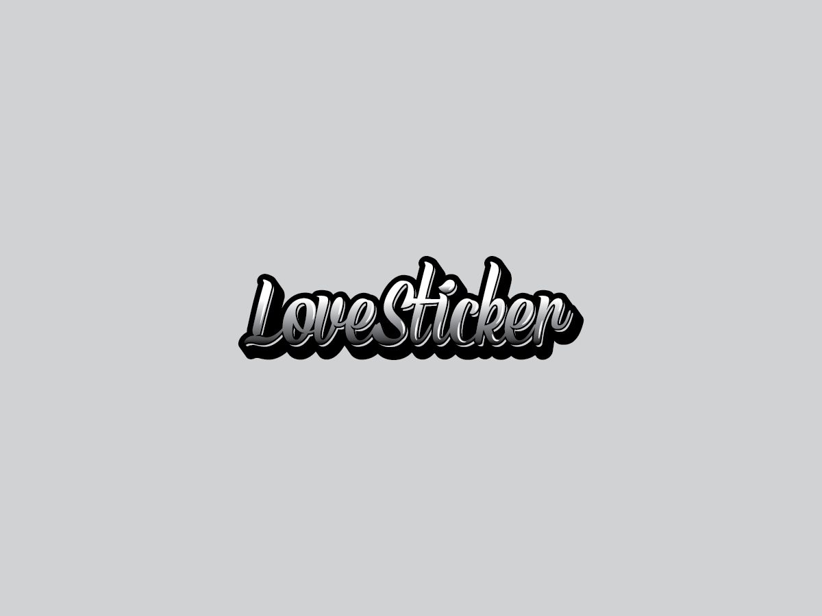 Logo Design by mldtrvs for LoveSticker Wall Art & Decals | Design #13172390