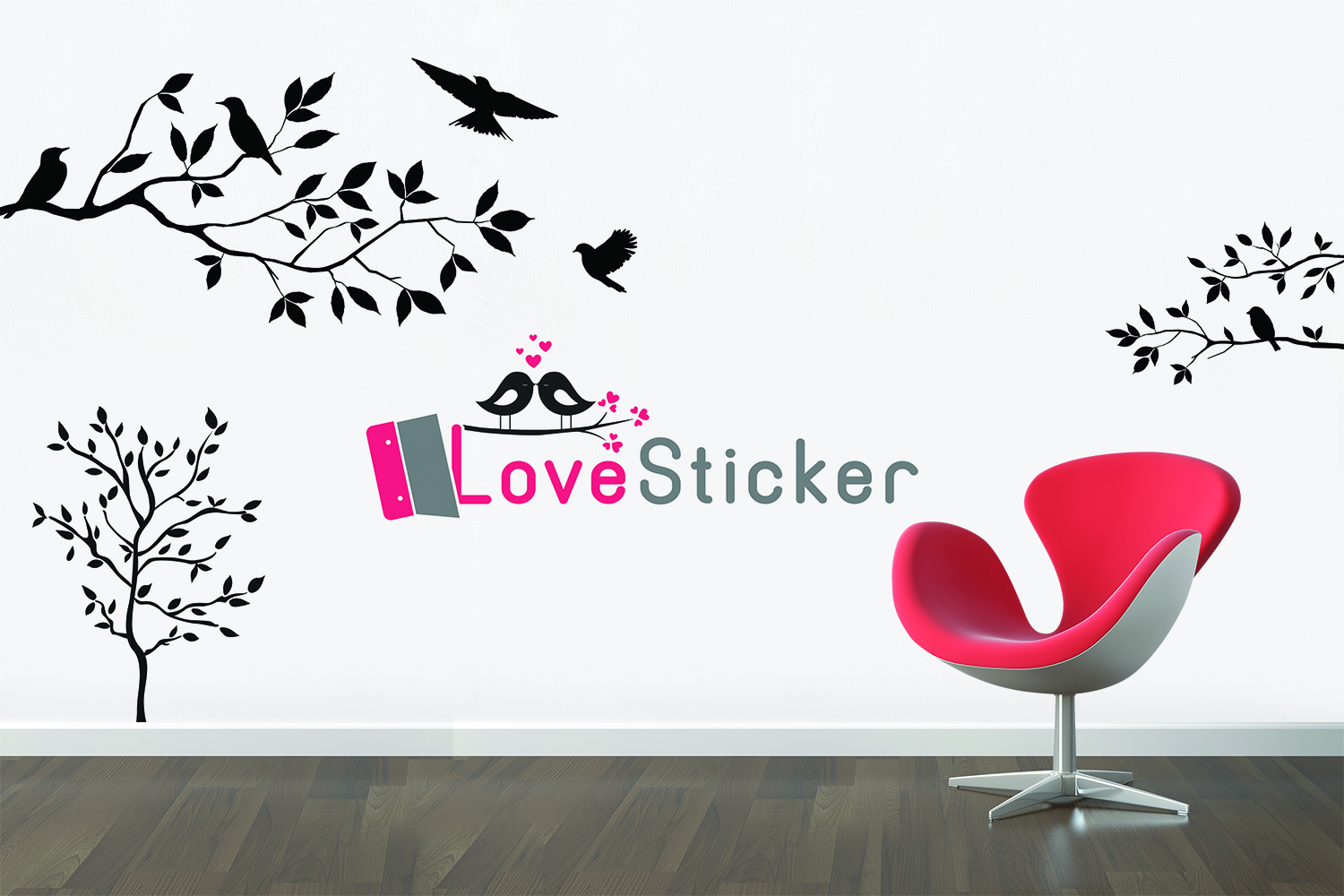 Logo Design by AbdullahDesigns™ for LoveSticker Wall Art & Decals | Design #13273266