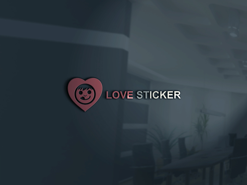 Logo Design by logout babu for LoveSticker Wall Art & Decals | Design #13182147