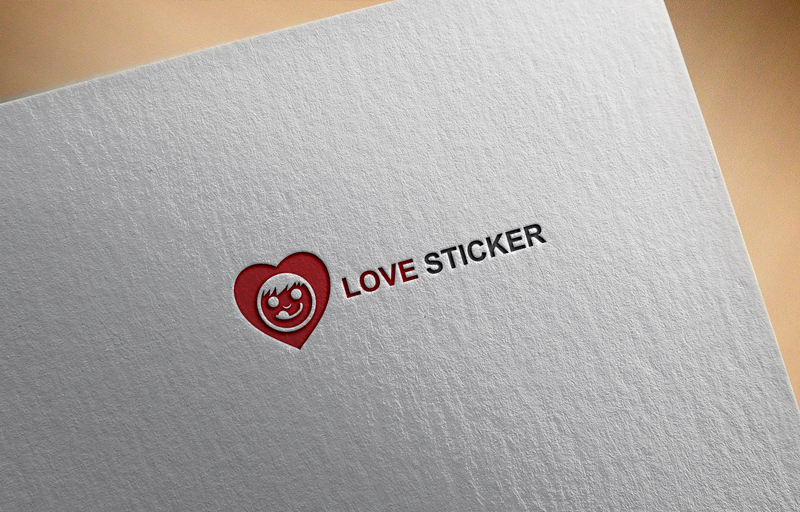 Logo Design by logout babu for LoveSticker Wall Art & Decals | Design #13182150
