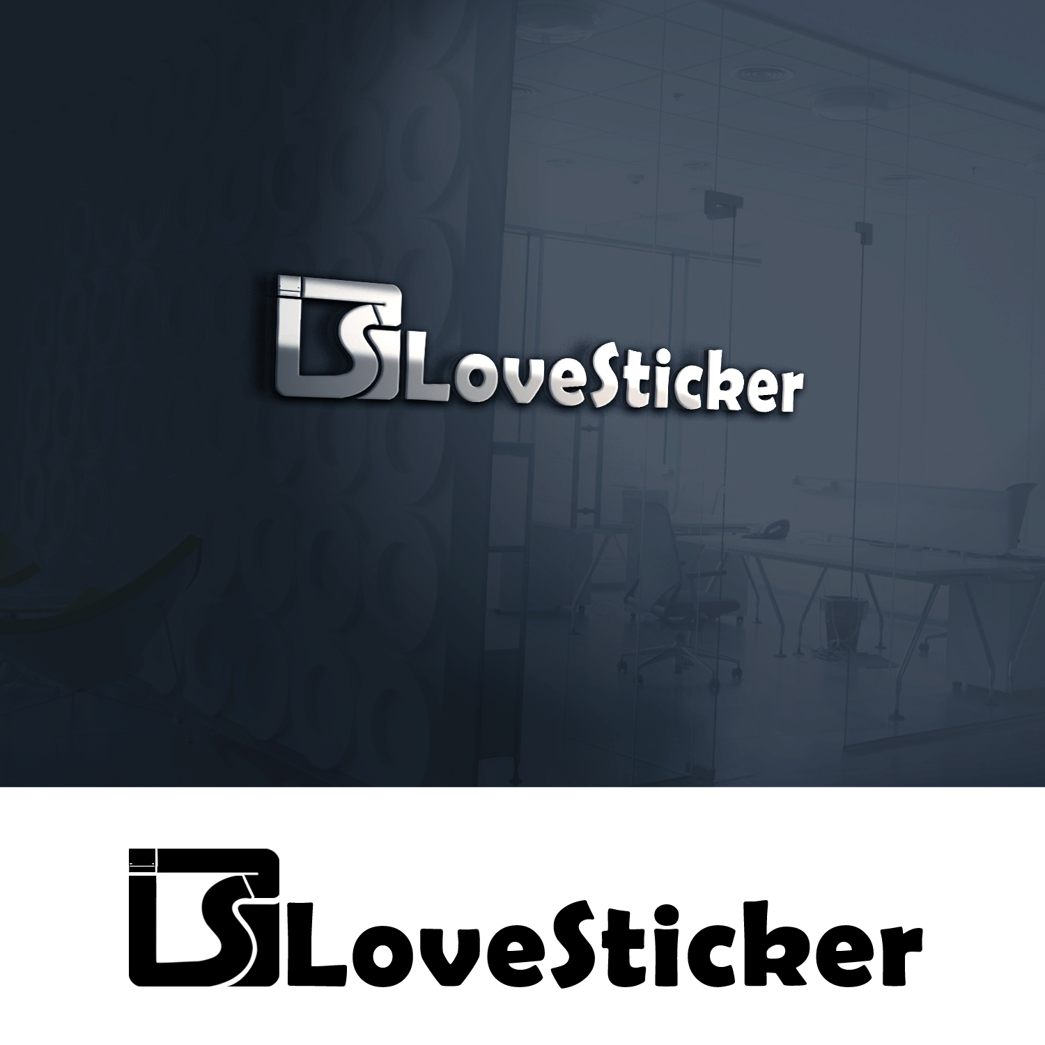 Logo Design by melvz03designer for LoveSticker Wall Art & Decals | Design #13202988