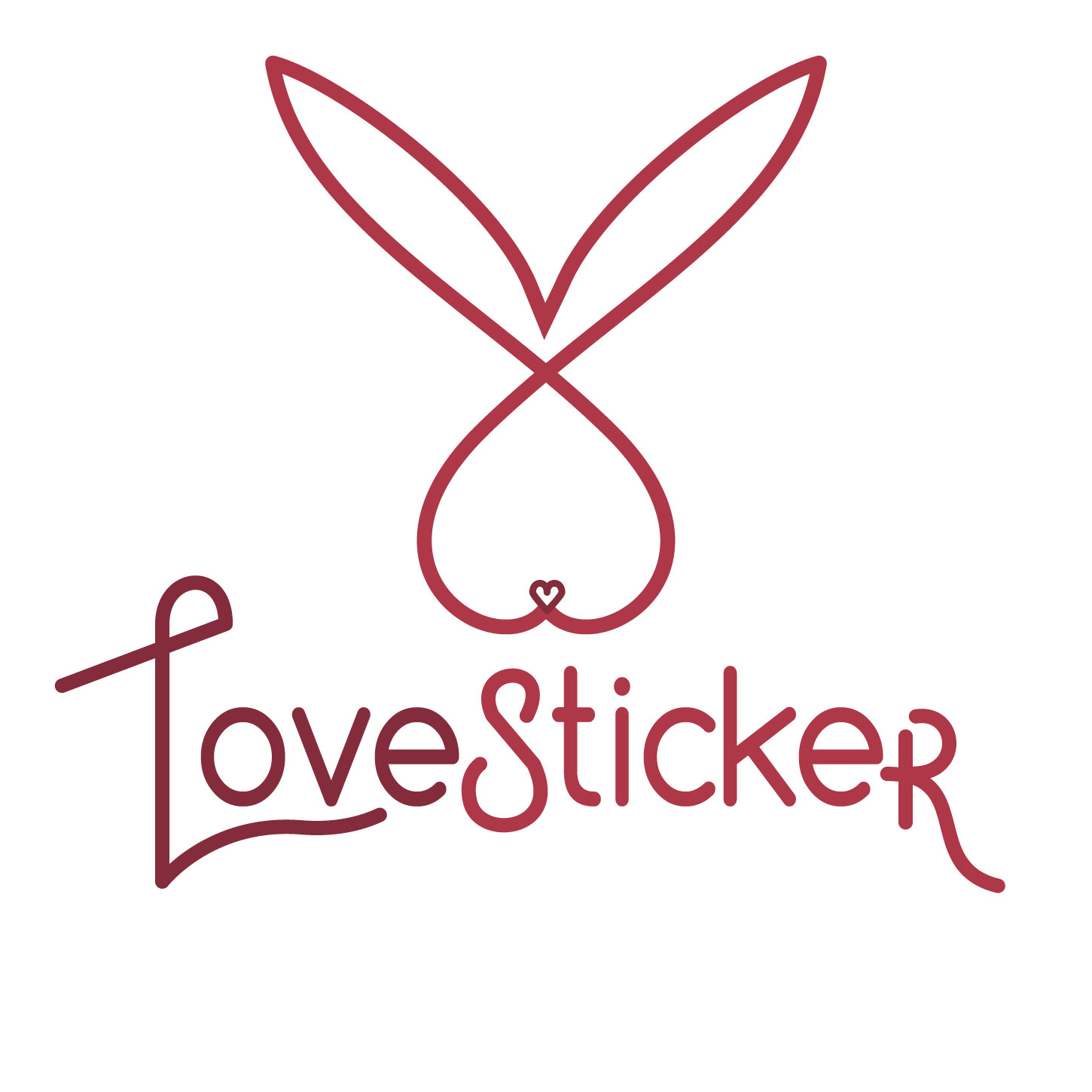 Logo Design by Daniela Abril for LoveSticker Wall Art & Decals | Design #13199102