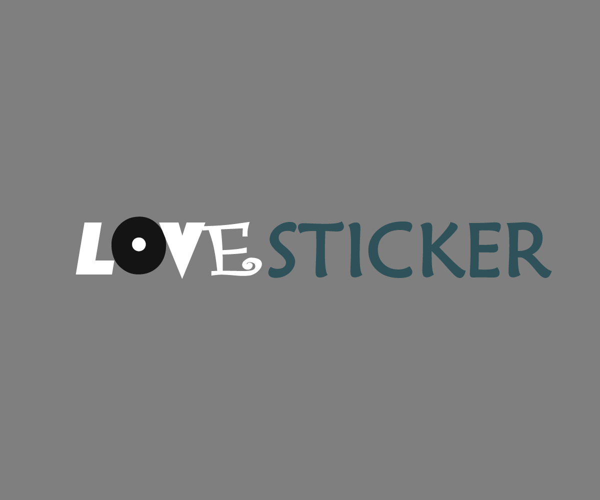 Logo Design by ConspiringArt for LoveSticker Wall Art & Decals | Design #13173532