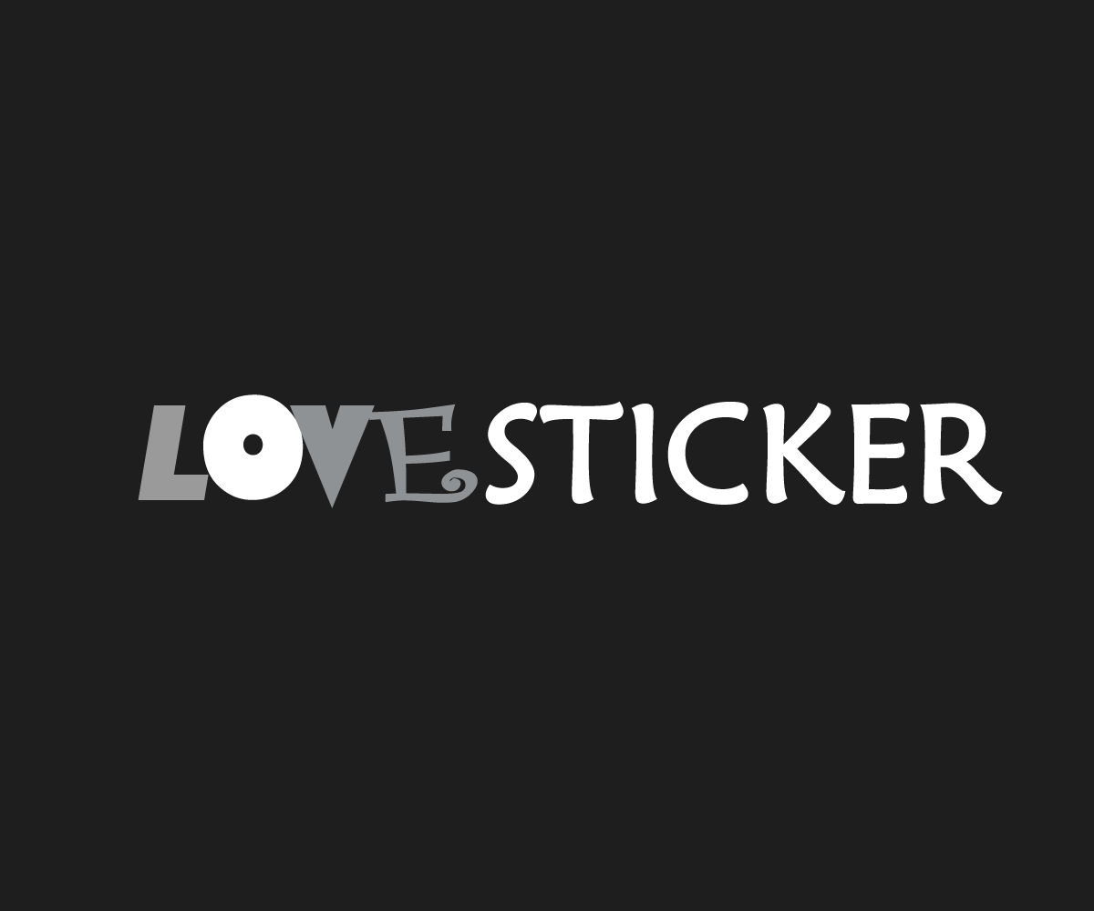 Logo Design by ConspiringArt for LoveSticker Wall Art & Decals | Design #13174001