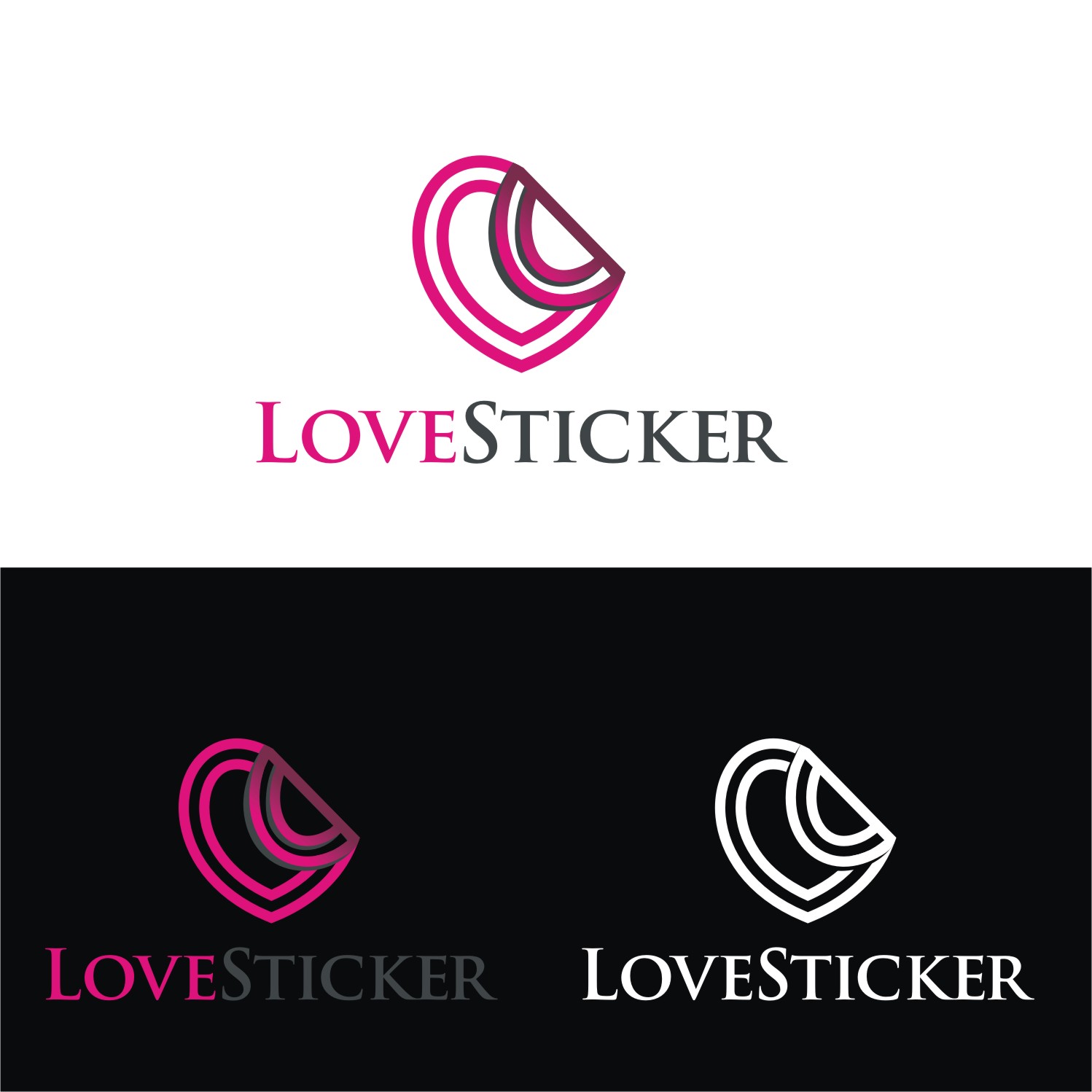 Logo Design by Sushma for LoveSticker Wall Art & Decals | Design #13177010