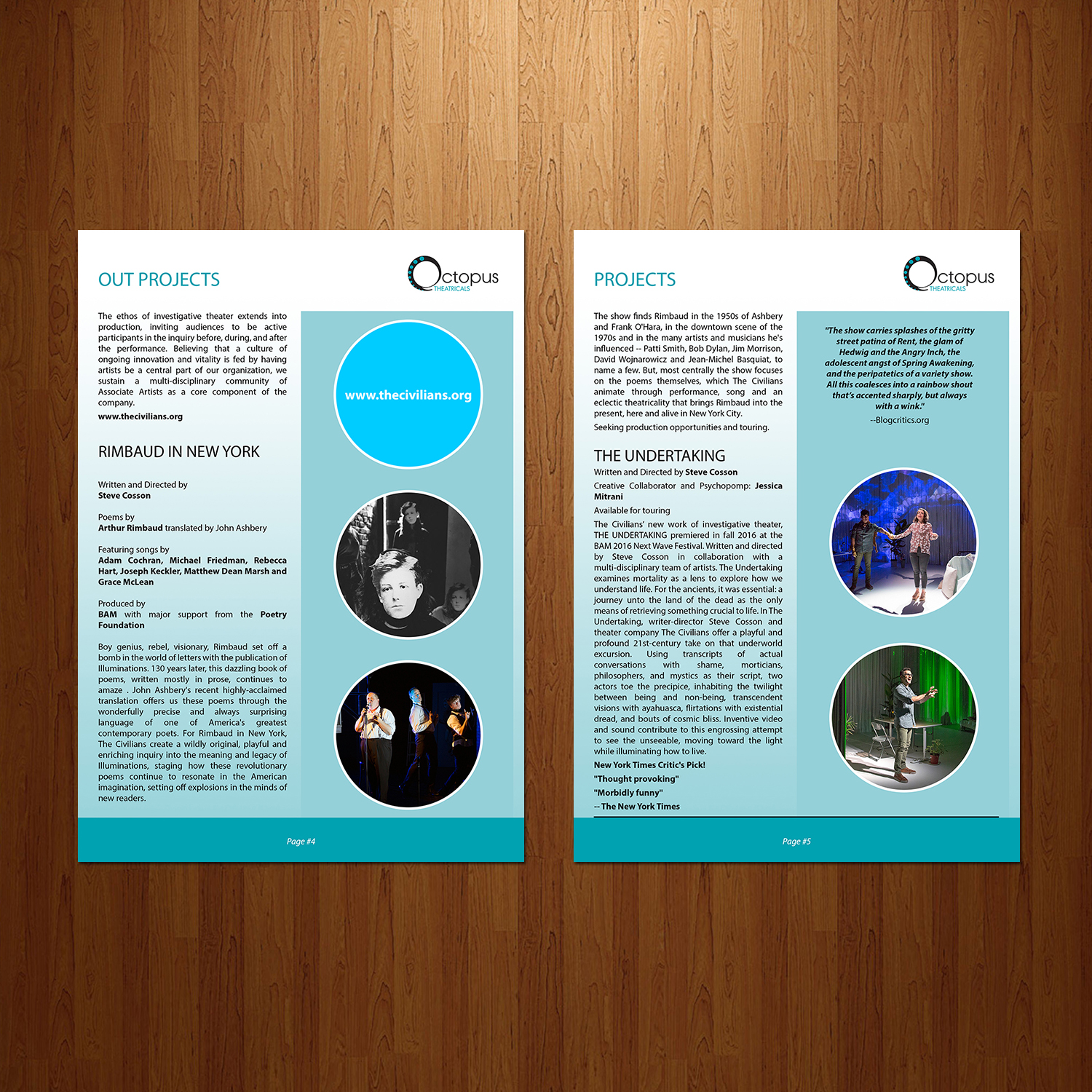 Diseño de Flyer por VEGA-Designs para Octopus Theatricals | Diseño #13177629