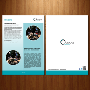 Flyer Design by VEGA-Designs for Octopus Theatricals | Design: #13197628