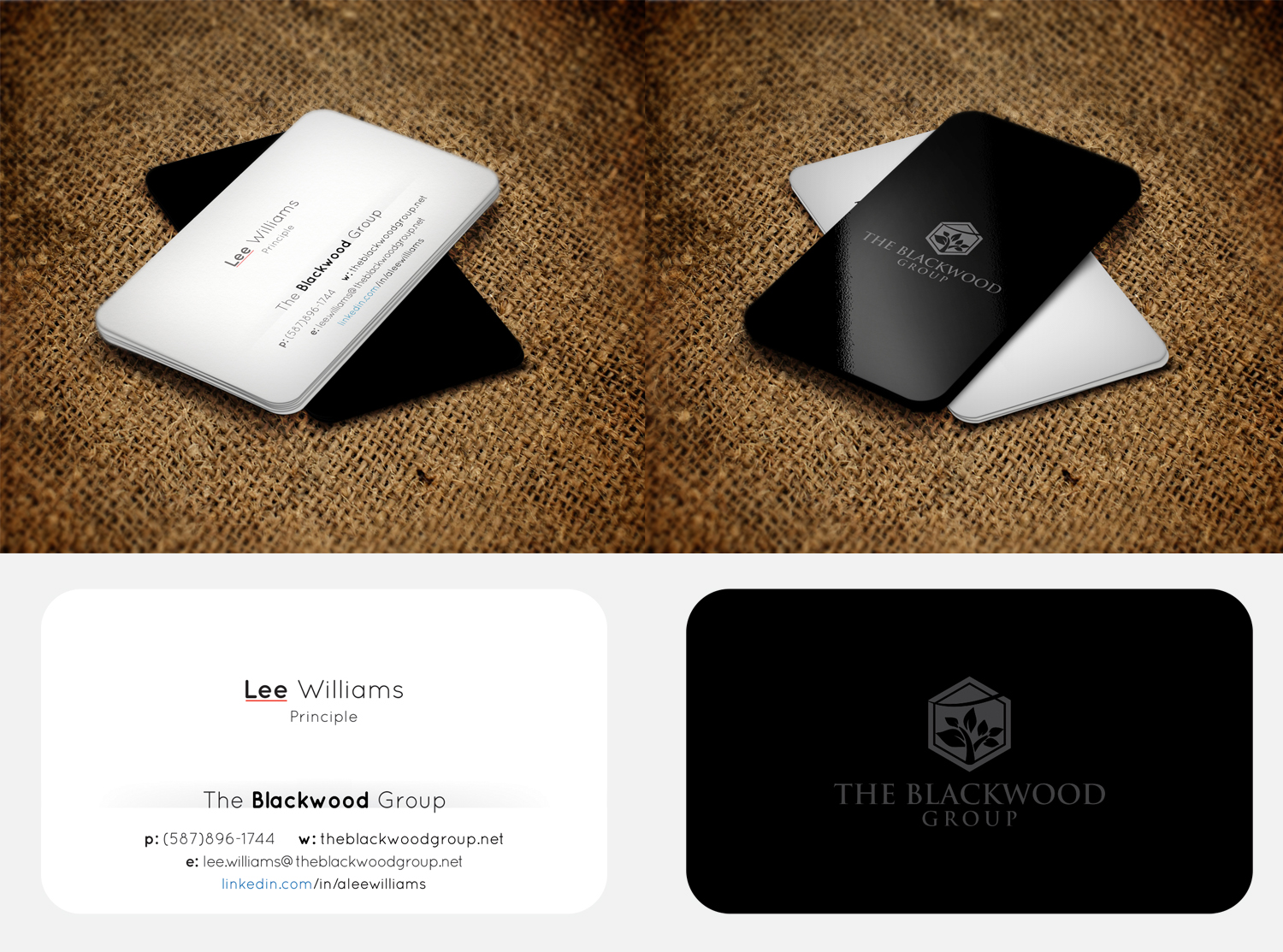 Business Card Design by Sheeraz for The Blackwood Group | Design #13187432