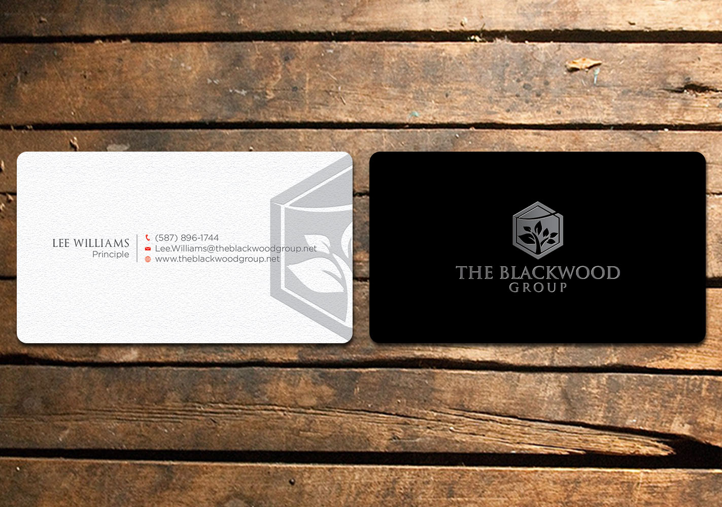 Visitenkarten-Design von Verified artistry (Design garden) für The Blackwood Group | Design #13211068