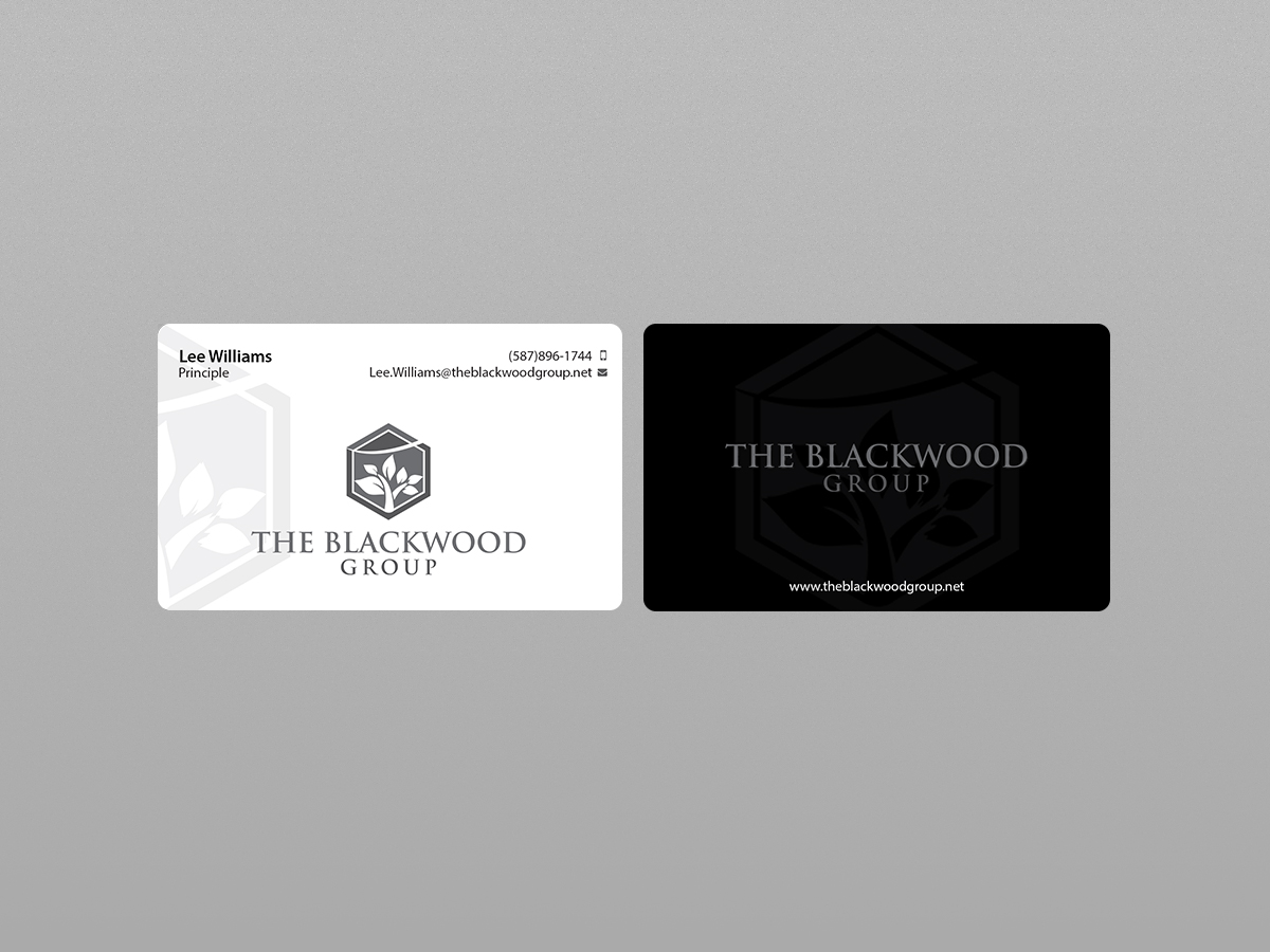 Diseño de Tarjeta de Presentación por Creations Box 2015 para The Blackwood Group | Diseño #13223759