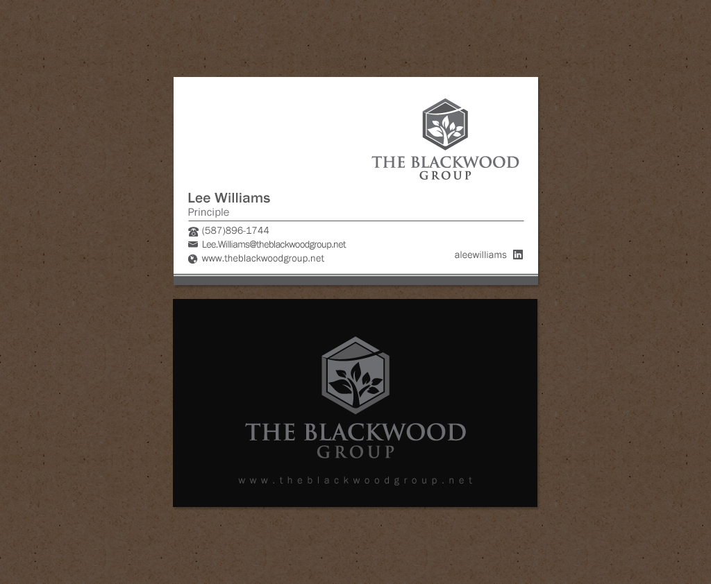 Visitenkarten-Design von Brand aid für The Blackwood Group | Design #13207263