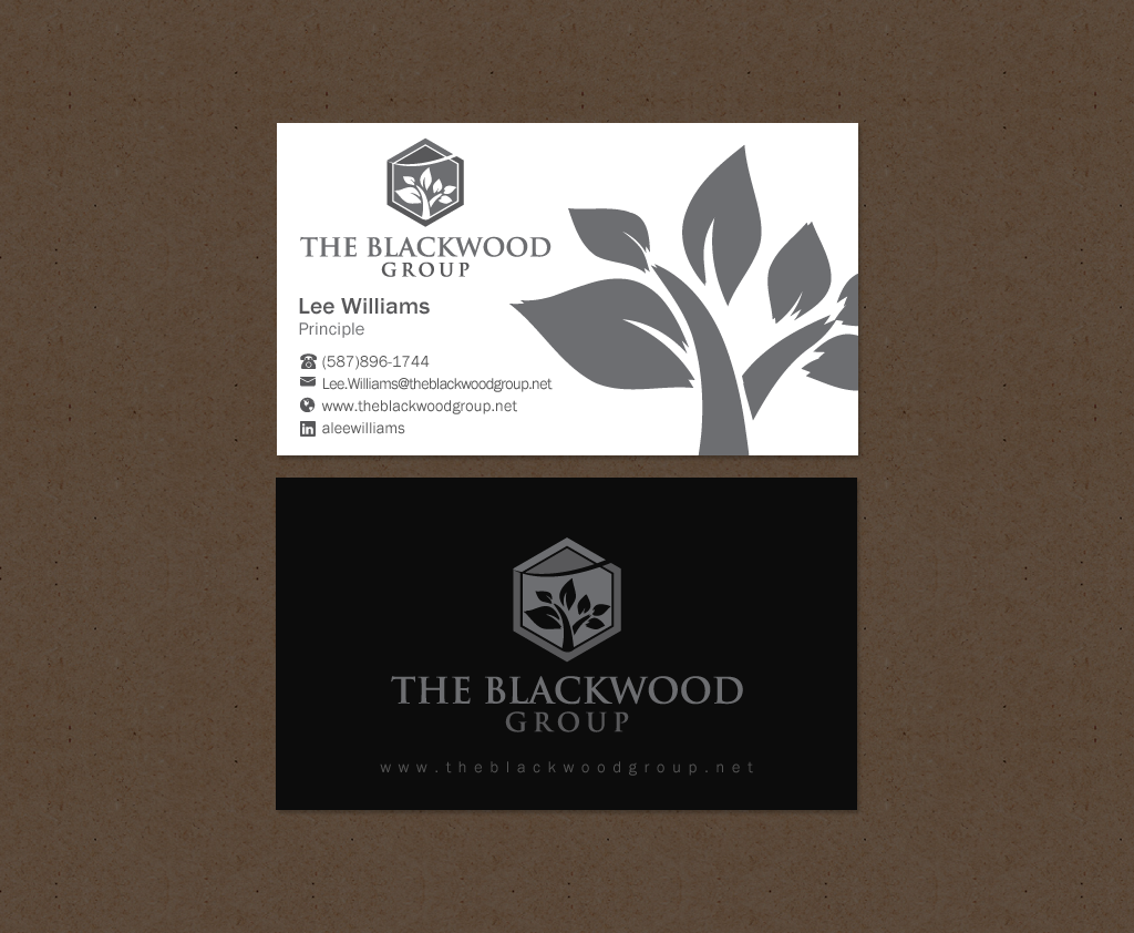 Diseño de Tarjeta de Presentación por Brand aid para The Blackwood Group | Diseño #13207264