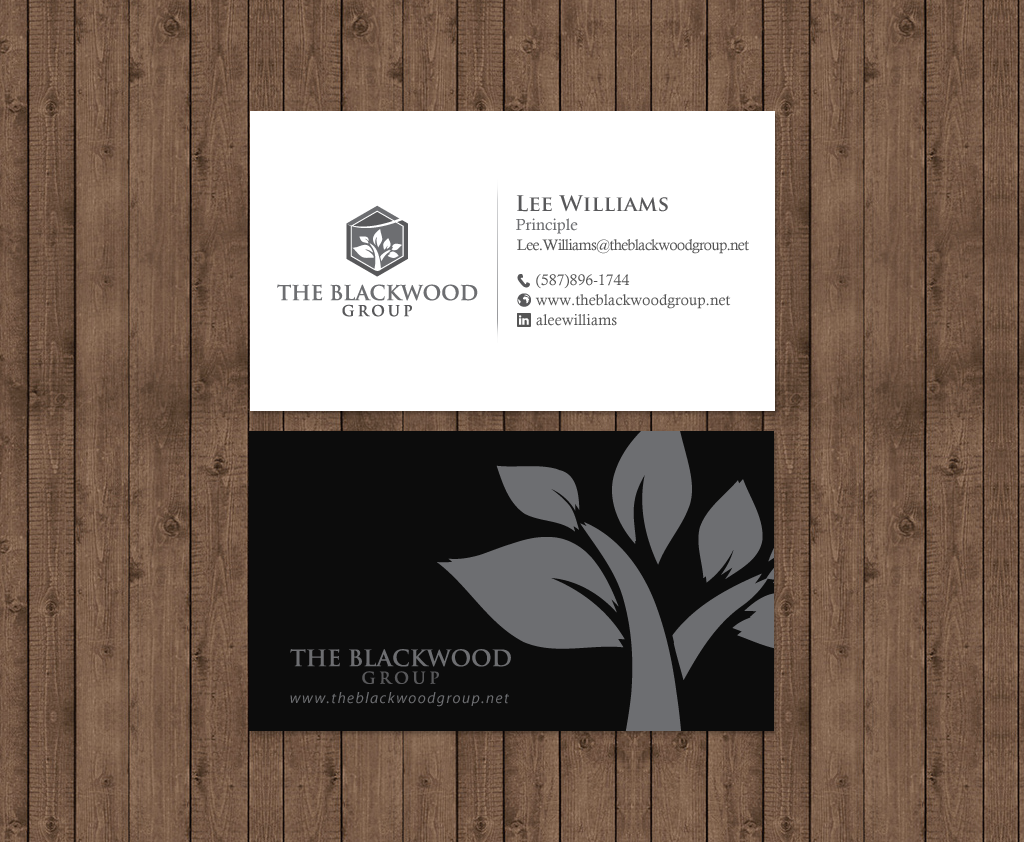 Visitenkarten-Design von chandrayaan.creative für The Blackwood Group | Design #13192146