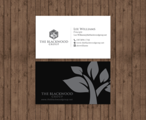 Visitenkarten-Design von chandrayaan.creative für The Blackwood Group | Design: #13192146