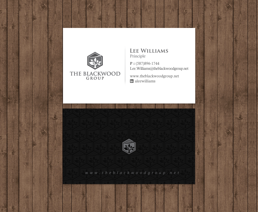Visitenkarten-Design von chandrayaan.creative für The Blackwood Group | Design #13192147