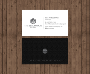 Visitenkarten-Design von chandrayaan.creative für The Blackwood Group | Design: #13192147