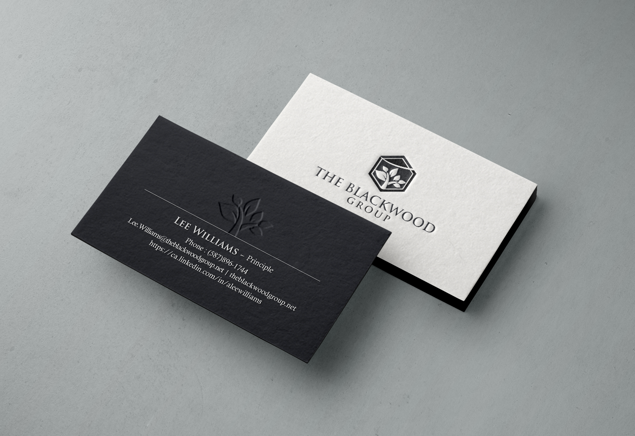 Design de Carte de Visite par chandrayaan.creative pour The Blackwood Group | Design #13192191
