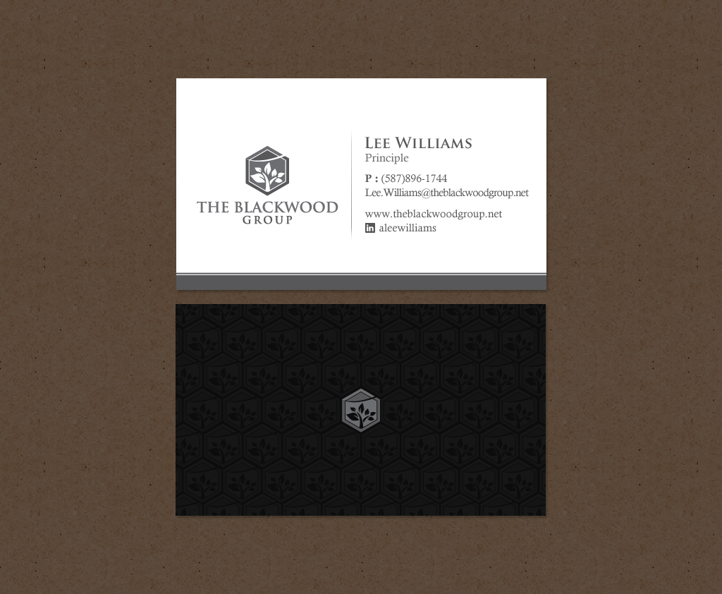 Visitenkarten-Design von chandrayaan.creative für The Blackwood Group | Design #13192346