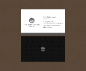Visitenkarten-Design von chandrayaan.creative für The Blackwood Group | Design: #13192346