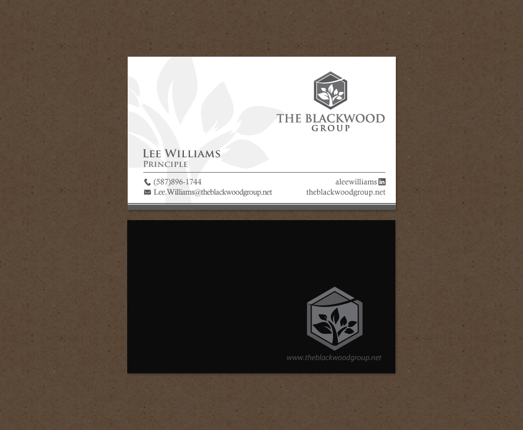 Diseño de Tarjeta de Presentación por chandrayaan.creative para The Blackwood Group | Diseño #13193787